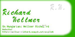 richard wellner business card